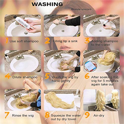 kowaku Perucas Encaracoladas Femininas de Comprimento Médio Médio de 20 Polegadas para Desfile de Mo