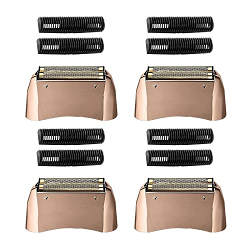 Pro Shaver Replacement Foil And Cutters Compatible With Andis 17220/17230 Shaver Profoil Lithium Replacement Gold,4 Pcs #TOP5