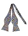HISDERN Bow Ties for Men Paisley Self Tie Bow Tie and Pocket Square Set Classic Business Formal Tuxedo Men's Bowtie Handkerchief for Wedding Party