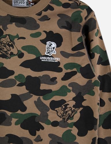 A Bathing Ape, Pre-Loved Men's Bape Ursus Camo Crewneck Sweater3