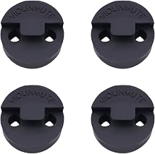4 Pack Violin Practice Mute for Violin and Small Viola, Round Tourte Style Rubber Mute, Black