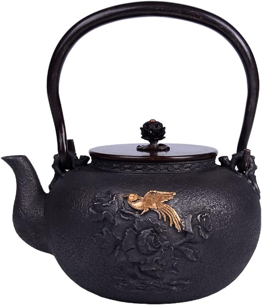 WTQZFRNSB Ceramic Teapot, 1200ml Teapot Japanese-Style Kettle Tea Pot Boiling Teakettle Kettle Cast Iron Tea Kettle/9878