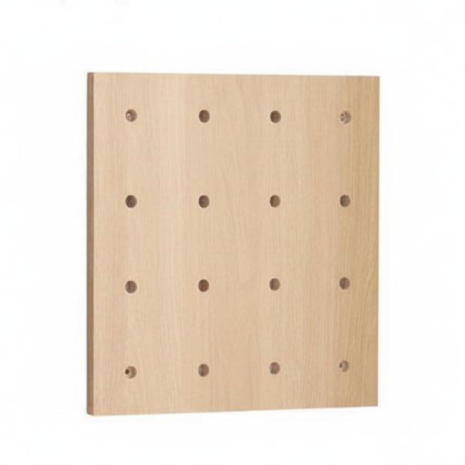 Estantería de Pared Organizador de Tablero Perforado Estante Perchero Soporte Madera de Pino con Tablero Módulos Ajustables y Funcionalidad, Madera Natural 40-40cm