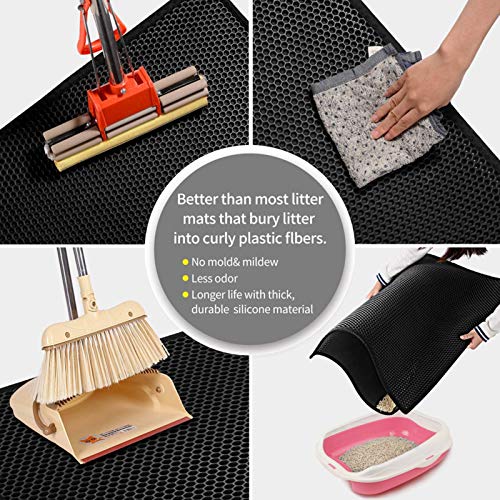 Tapete de areia para gatos,Funien Tapete de maca de gato dupla camada antiderrapante Animais de esti