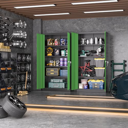 image for Greenvelly Metal Garage Storage Cabinet, 72