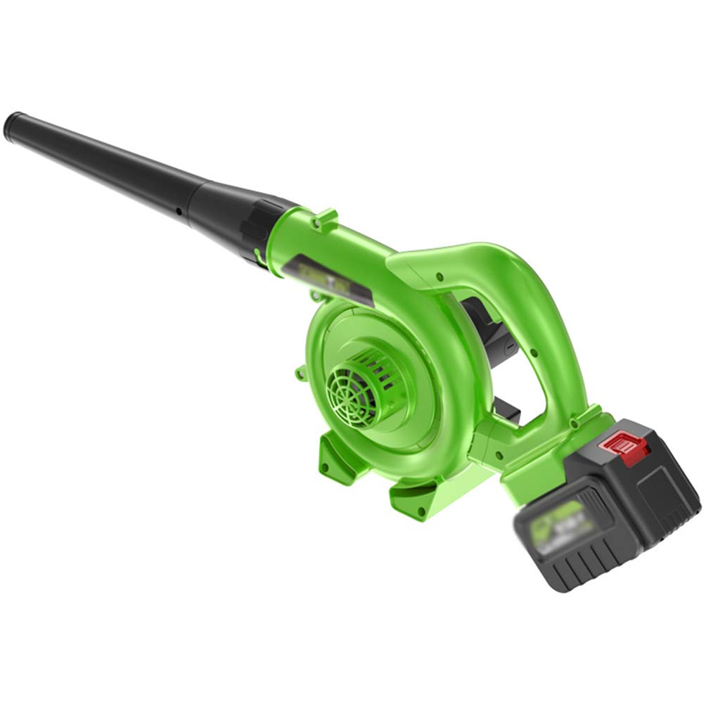 Soffiatore per Foglie Elettrico A Batteria,Perfetto per Soffiare Foglie Rimuovere Polvere,2 in 1 Spazzatrice e Aspirapolvere con Batteria e Caricabatteria