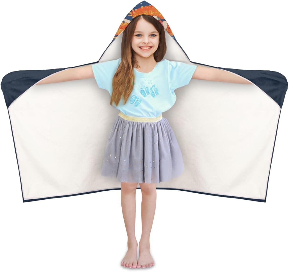 Pardick Kids Bath Towel Cute Mermaid Beach Towel with Hood Pool Cover Up for Girls Boys Soft Absorbent Hooded Bath Towel Toddler Towels for Beach, Pool
