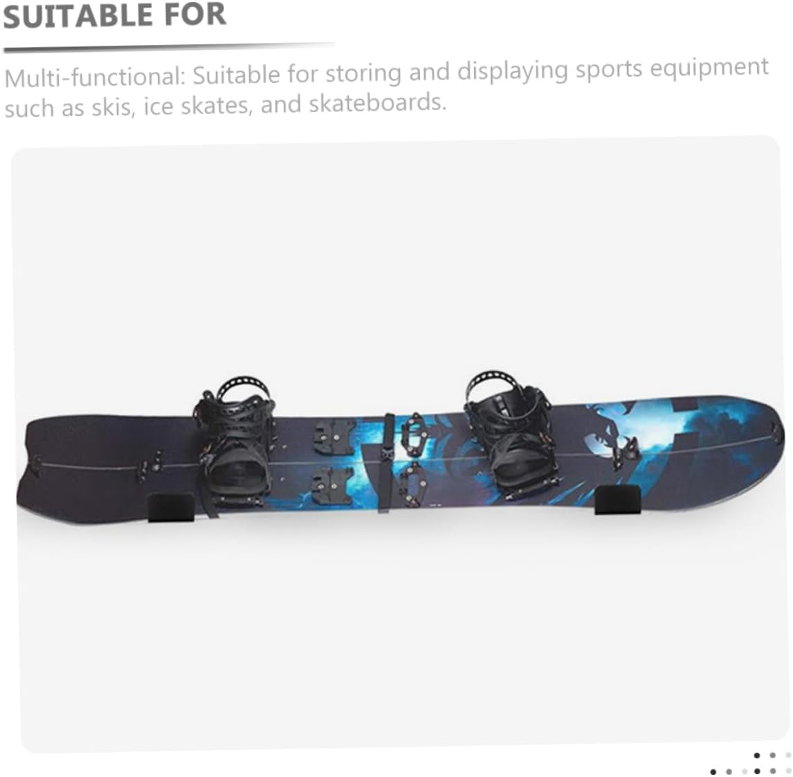 VANZACK Ski Board Display Holders Snowboard Holder Snowboard Storage Rack Grey Displaying Snowboard Shelf Metal