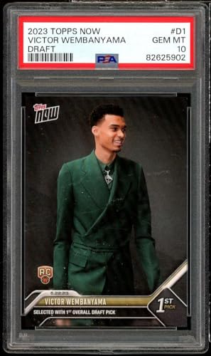 Victor Wembanyama Rookie Card 2023-24 Topps Now #D1 PSA 10
