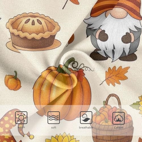 Toddler Girl Panties, Thanksgiving Gnomes Cotton Girls Underwear, 2T–8 Years3