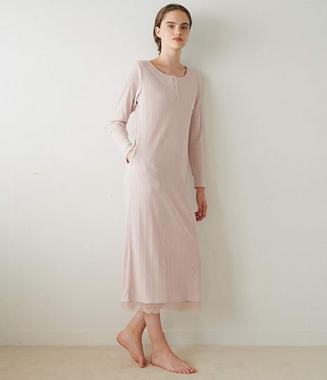 Amazon ピーチ ジョン ルームウェア パデットリブミディワンピース レディース ピンクベージュ 日本 S M 日本サイズs M相当 ルームワンピース ネグリジェ 通販