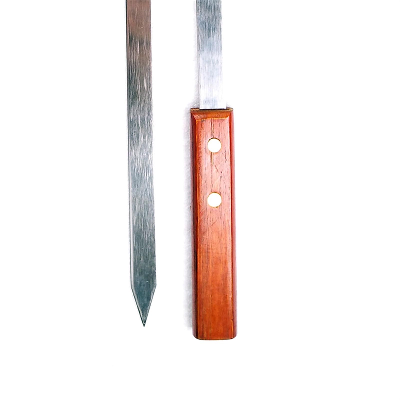 Szpikulce do kebaba, 20,5''54cm Szpikulce do grilla Widelec ze stali nierdzewnej Płaskie szaszłyki do kebaba BBQ Grille igłowe ，Szpikulce do grillowania(2 Pieces)