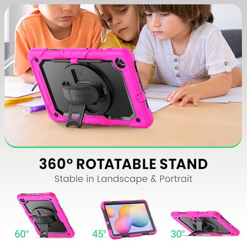 Image of SEYMAC Case for Samsung Galaxy Tab S6 Lite 10.4'' 2024-2020, Pink