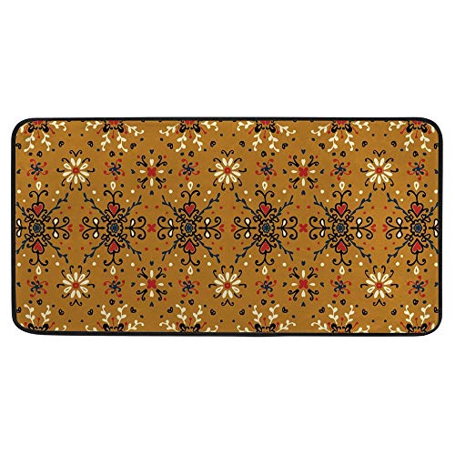 HAOXIANG Juego de alfombrillas de cocina acolchadas antifatiga, impermeables, antideslizantes, ergonómicas, con bonitas caras felices, soporte adicional y grueso para cocina y oficina, decoración de