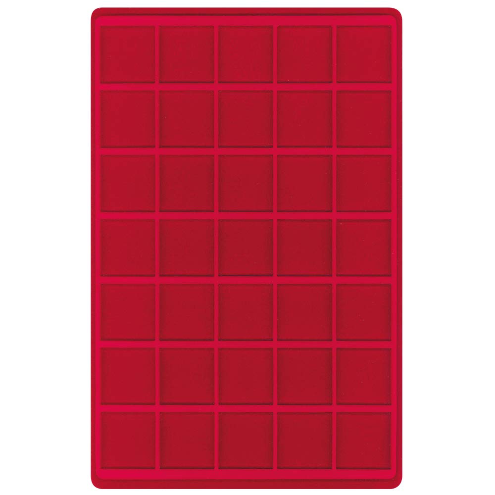 LINDNER Das Original Valise ALU avec 5 Plateaux Rouges pour 175 Monnaies ou Capsules jusqu'à 39 mm Ø