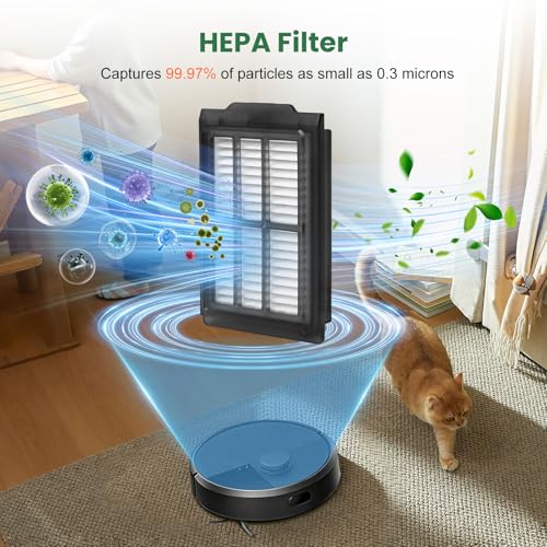 Image of 27 Pcs Replacement Parts for iRobot Roomba 505X /Plus 405 /505 Combo Vacuum | 2 Main Brushes 6 Side Brushes 6 HEPA Filters 6 Mop Pads 6 Dust Bags 1 Cleaning Brush