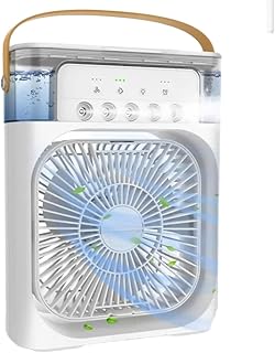 PoRtAbLe MiNi AiR CoOlEr FoR RoOm AnD OfFiCe | 3-In-1 PeRsOnAl UsB AiR CoOlEr WiTh WaTeR TaNk AnD LeD LiGhT | TaBlE ToP CoOlInG FaN | PaCk Of 1