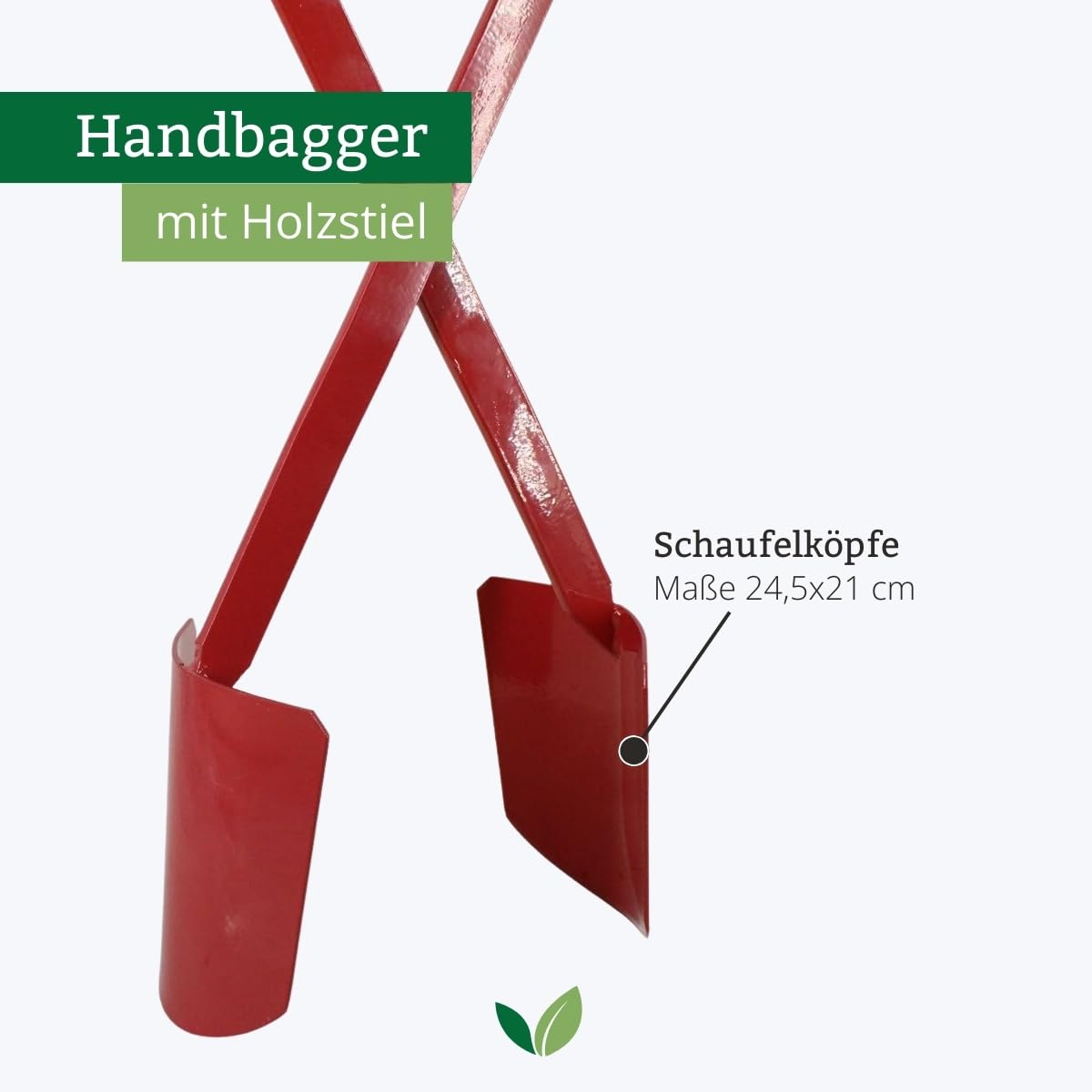 Handbagger aus Stahl mit Holzstiel 171 cm – Erdlochausheber für Pflanzlöcher, Zaunpfosten & Erdarbeiten