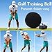 RILL Golf Training Aid, Smart Ball and Adjustable Wrist Trainer for Golf Swing Trainer, Inflatable Golf Training Ball Between Arms- Arm and Wrist Swing Posture Correction for Beginners and Pros