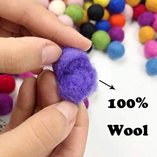 Wool Balls Felt Pom Pom Balls 2cm 150pc Felt Garland Craft Supplies Wool Felt Beads Home Decor, YMQ-150PC - Image 3