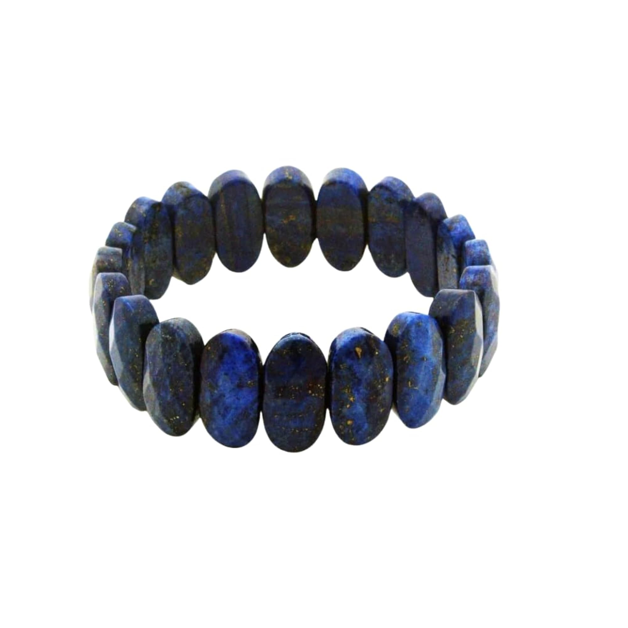 Unisex Natural Gemstone Stretch Beaded Bracelet, Healing Crystal