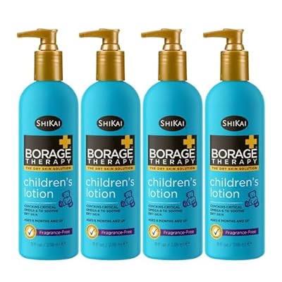Shikai Borage Dry Skin Therapy Childrens Lotion - 8 Oz, 4 pack