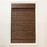Radiance 2216310E Cordless Cocoa Dockside Flatstick Bamboo Roman Shade, Cocoa