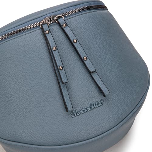 Image of Montana West Crossbody Bag for Women, Large Bum Bag Purse Soft Vegan Leather Travel Fanny Pack with Coin Purse