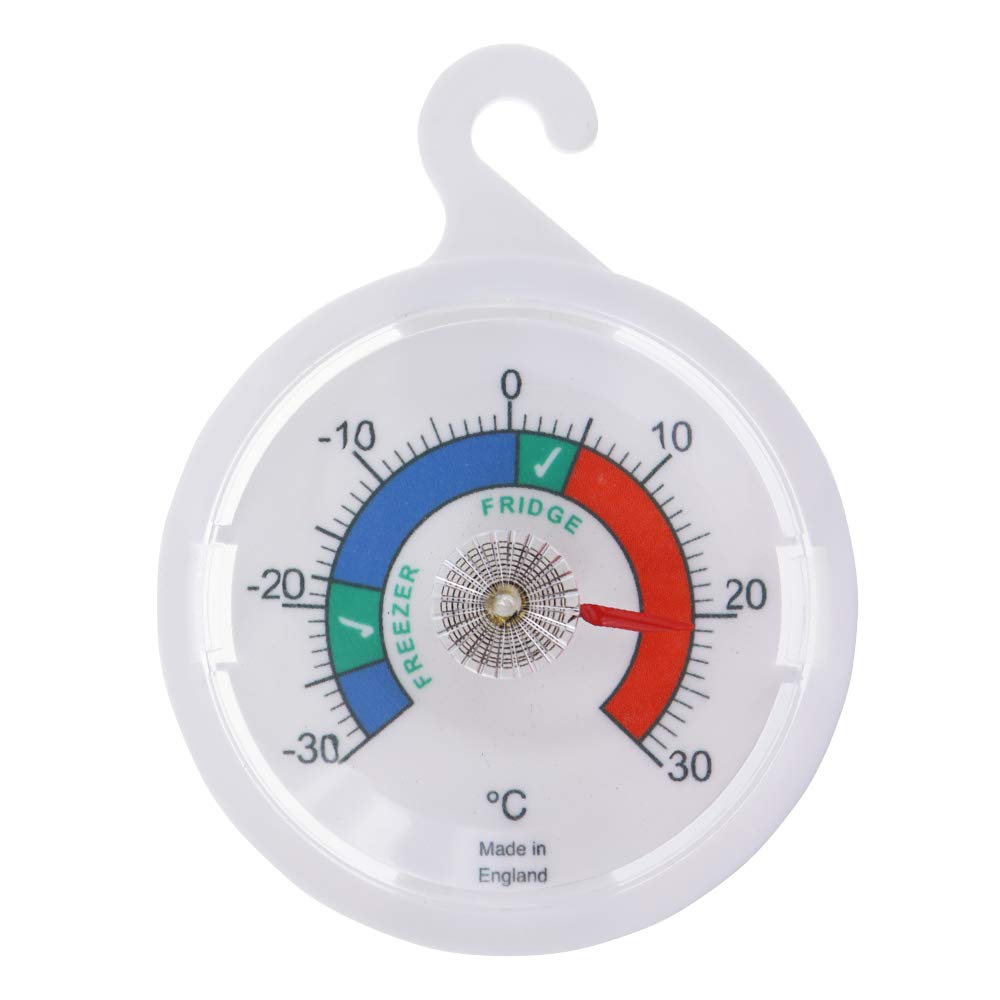 65mm Dial Fridge Freezer Thermometer with Coloured Areas Indicated Ideal for Home, Bars, Restaurants, Cafes