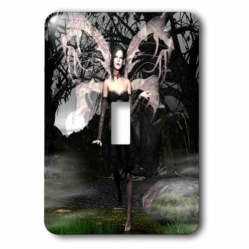 Interrupteur à bascule d'art 3dRose lsp_26470_1 Wicked Goth Fairy finition premium