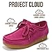 Project Cloud Genuine Leather Womens Shoes - Memory Foam Insole Oxford Shoes For Women Footwear - Lightweight Anti-Slip Sole Casual Work Loafers with Lace (WALLY,PINK, 7)
