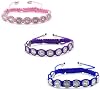 Fuqimanman2020 6pcs Saint Benedict Medal on Adjustable Cord Wrist Bracelet Set Cross Mary Virgin Saint Jude for Women Men Evil Protection Prayer Rosary Catholic Religious Jewelry
