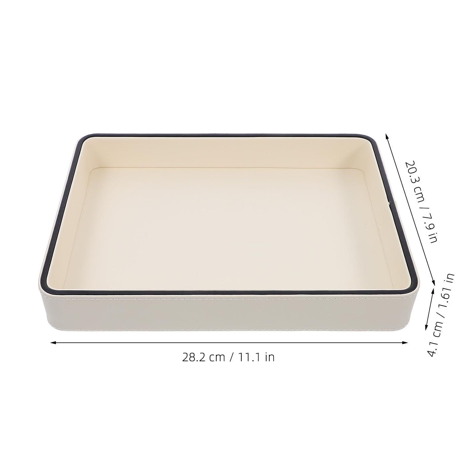 POPETPOP Bandeja organizadora de Mesa, 11 x 8 Pulgadas, de Cuero, para