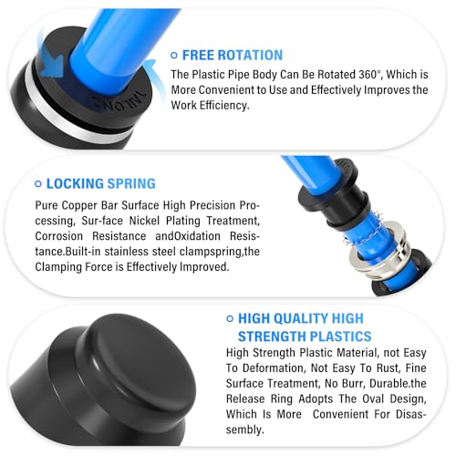 Tapón neumático de 3/8 pulgadas Tailonz de plástico para manguera de aire 5