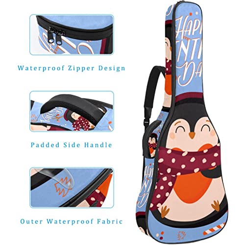Housse de guitare en tissu Oxford imperméable avec motif pingouin et écharpe avec bandoulière réglable - Les Beatles, Paul McCartney, John Lennon, RIngo Starr, George Harrison Housse de guitare en tissu Oxford imperméable avec motif pingouin et écharpe avec bandoulière réglable – Image 5
