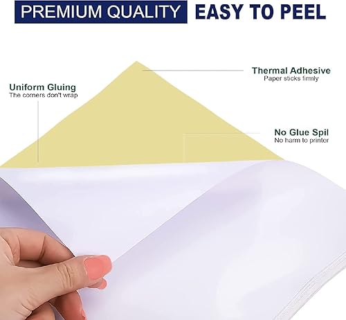 Miniatura 2 de Papel adhesivo  Papel adhesivo para impresora de inyección de tinta  Papel adhesivo de vinilo  Papel adhesivo de vinilo imprimible para impresora