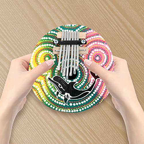 COHEALI Shell Kalimba 2Pcs Instrumento de Polegar Kalimba Instrumento Kalimba Pão de Piano de Piano