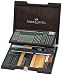 Produktbild Faber-Castell 112971 - Pitt Monochrome Holzkoffer, 86 Teile