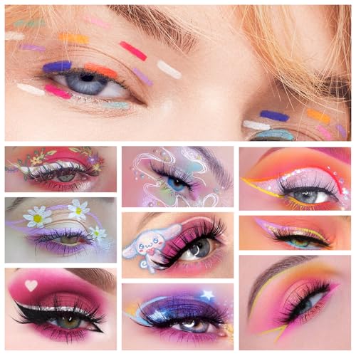 Kremowy eyeliner, czerwony eyeliner, wodoodporny, odporny na rozmazywanie i długotrwały eyeliner, idealny eyeliner, intensywne kolory, matowe kredki kajal, kremowy kredka kajal do makijażu, cienie do