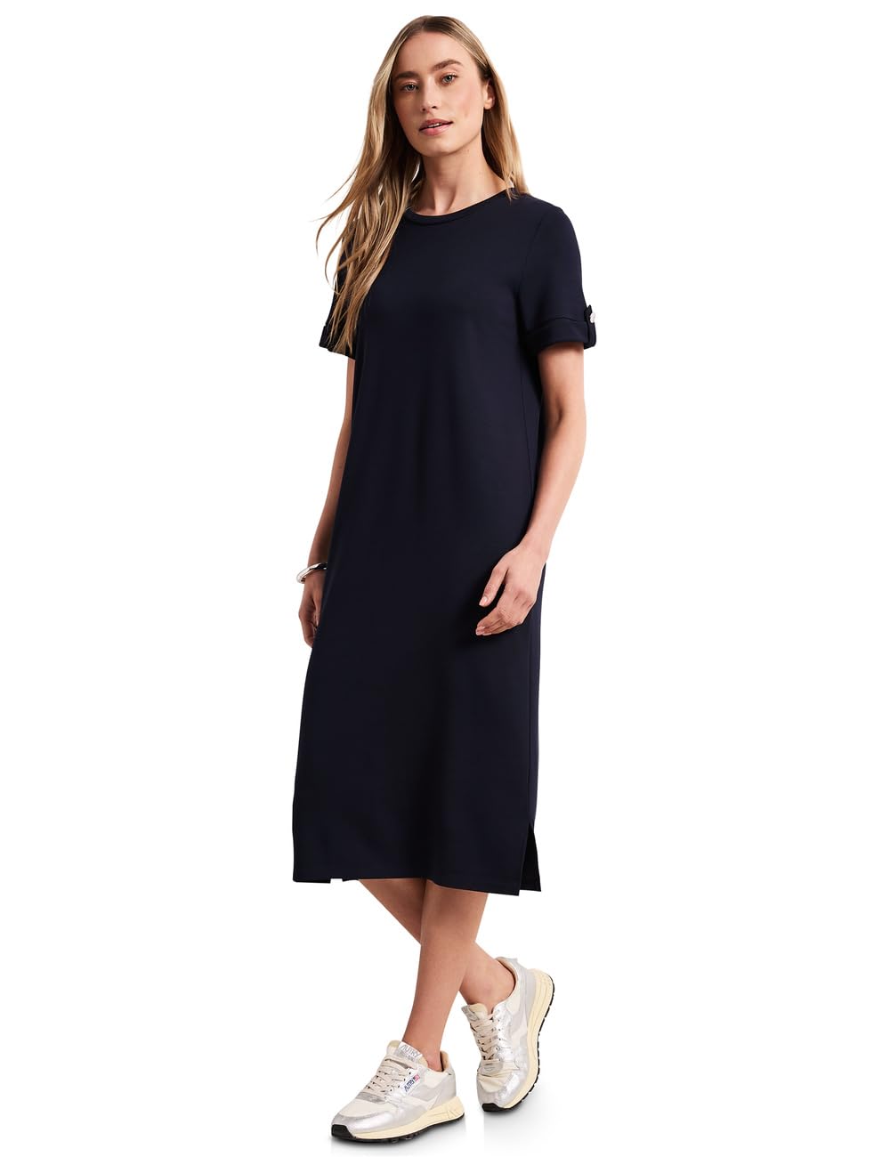 Street One 1409268 Vestido Estilo Camiseta con Botones Mujer (Pack de 1)