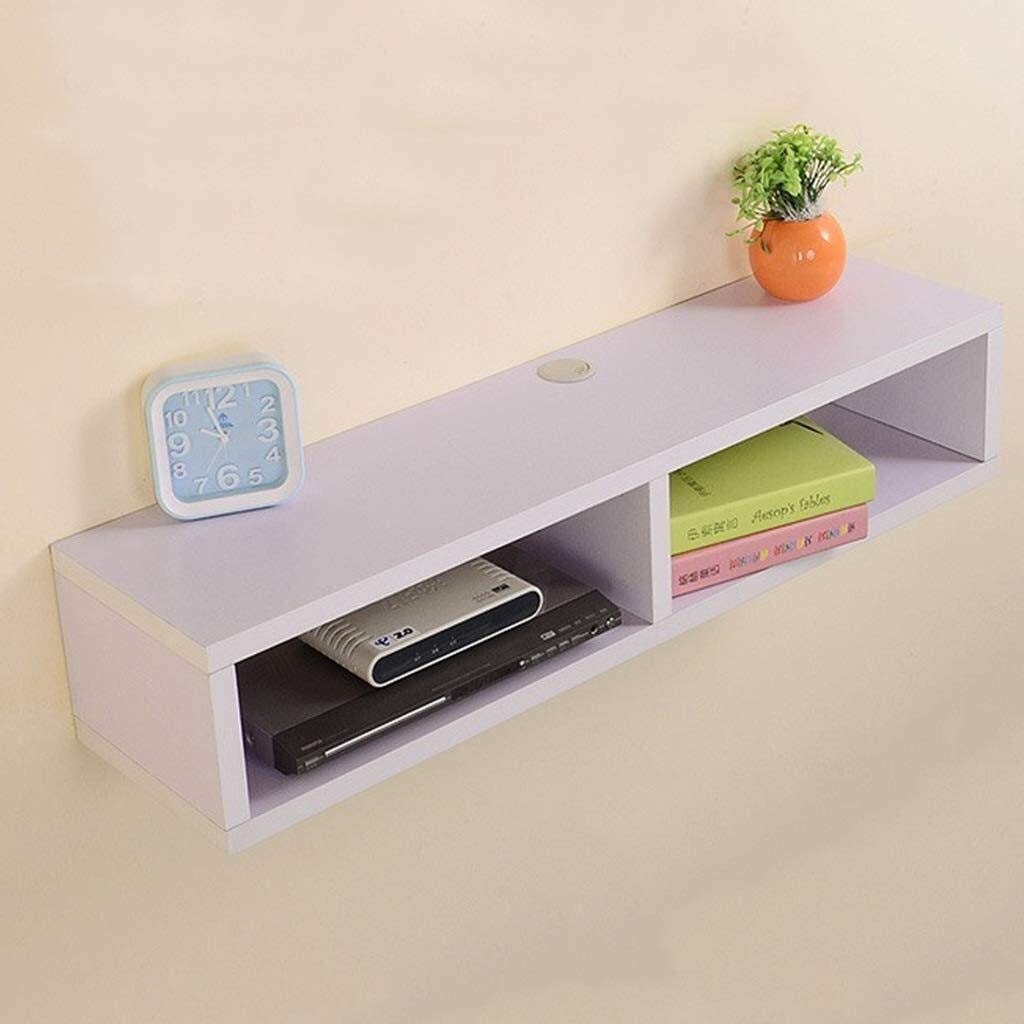 TV Entertainment Unit/Wall Set Top Box Stand Shelf (Color: White, Size: 80x20x20CM)-image-19