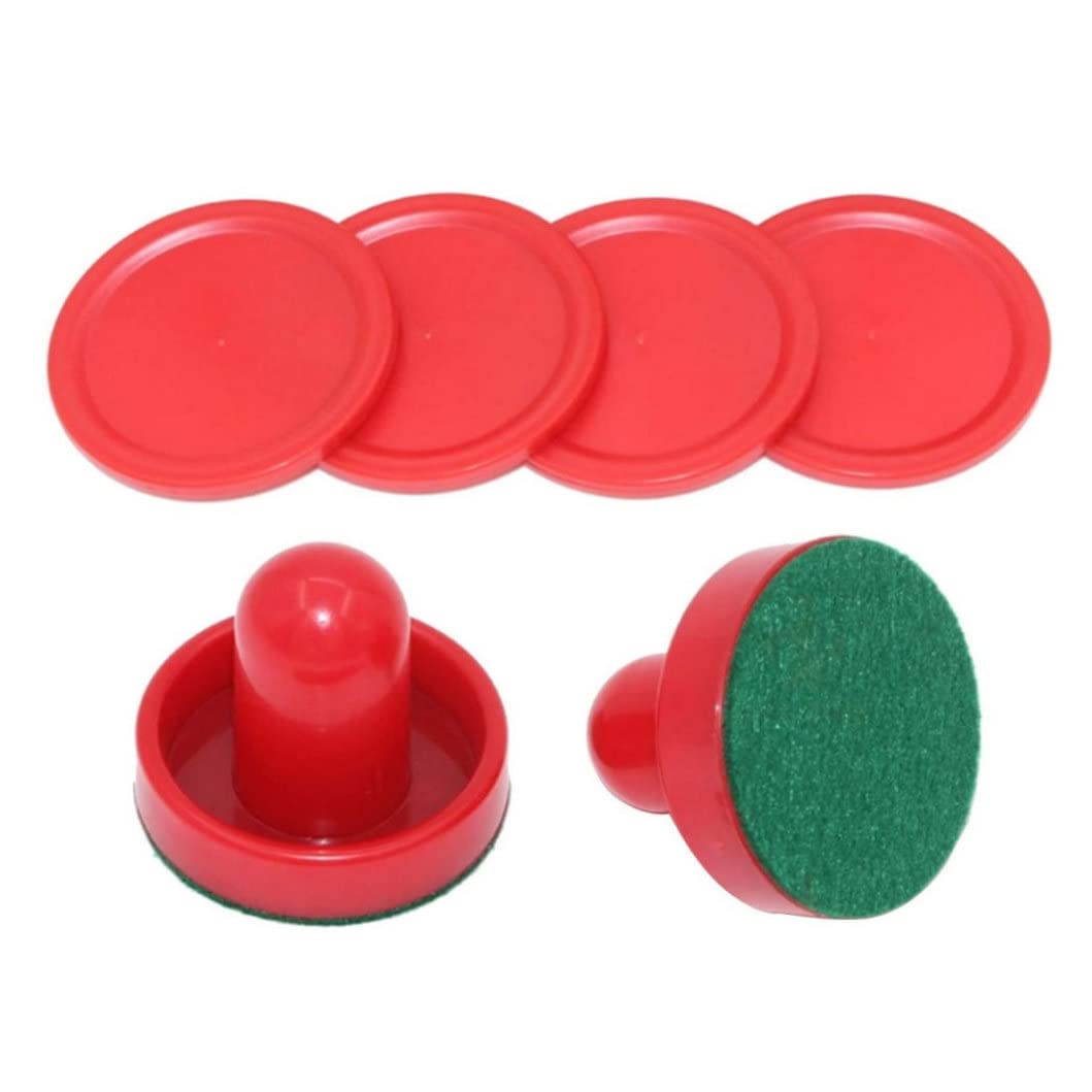 Dischi da Air Hockey Set di ricambio per Air Hockey Spingitori per hockey su ghiaccio Dischi Paddle Tavolo da gioco per famiglie Set di ricambio per Air Hockey rosso Spingitori per hockey su ghiaccio