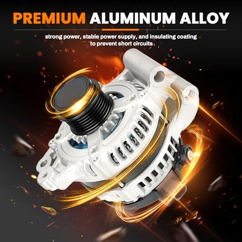 Image of High Output Alternator Compatible with Ford Escape 2013 2014 2015 2016 2017 2018 2019 1.5L 1.6L, 12V 150Amp CW 6-Groove Pulley, Replaces 104210-2330 CJ5T-10300-BB CJ5Z-10346-D