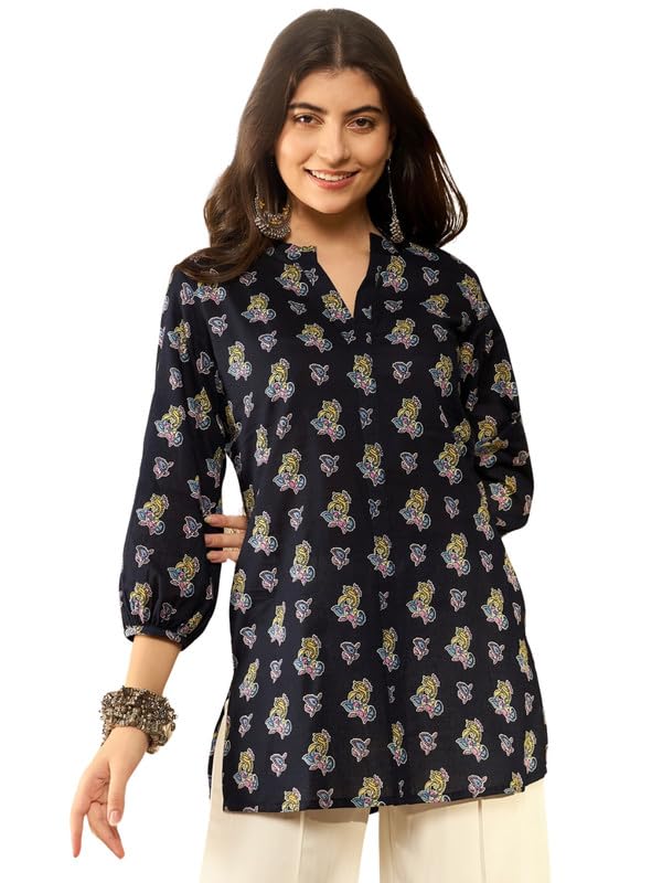 vaamsi Women's Rayon Blend Ethnic Motifs Regular Top-picture-15