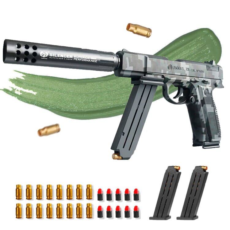 SK MISS Pistola de Juguete, Pistolas Juguete con Espuma Suave para Niños de 8 Años en Adelante y Adultos, Pistola Juguetes Educativo Realista, Pistolas de Juguete para Exteriores (Multicolor)