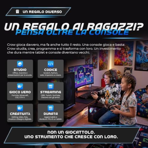 Nuwo Crow Pc Gaming Fixe i7 Intel Core Cpu à 3.4GHz, Ram 16GB, GTX 1050 Ti 4GB, SSD M.2 1TB, WiFi USB inclus, Windows 11 Pro, PC de bureau à domicile Jeu complet à Prêt à – vue 6