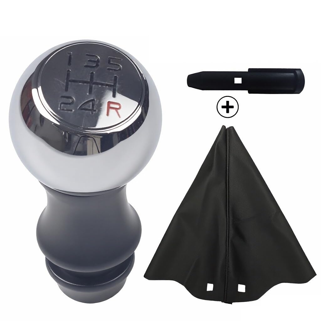 Qmtvfsrh 5Speed-Red-Set Car Gear Shift Knob For Peugeot For 106 For 1007 For 206 For 107 For 306 For 307 For 308 For 2008 For 301 For 3008 For 406 For 508 For 605 807 5 6 Speed Gear Shift Knob(5Speed-Red-Set)