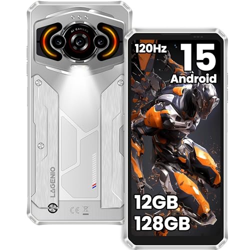 LAGENIO Panther1 Rugged Smartphone Android 15, 12GB RAM + 128GB