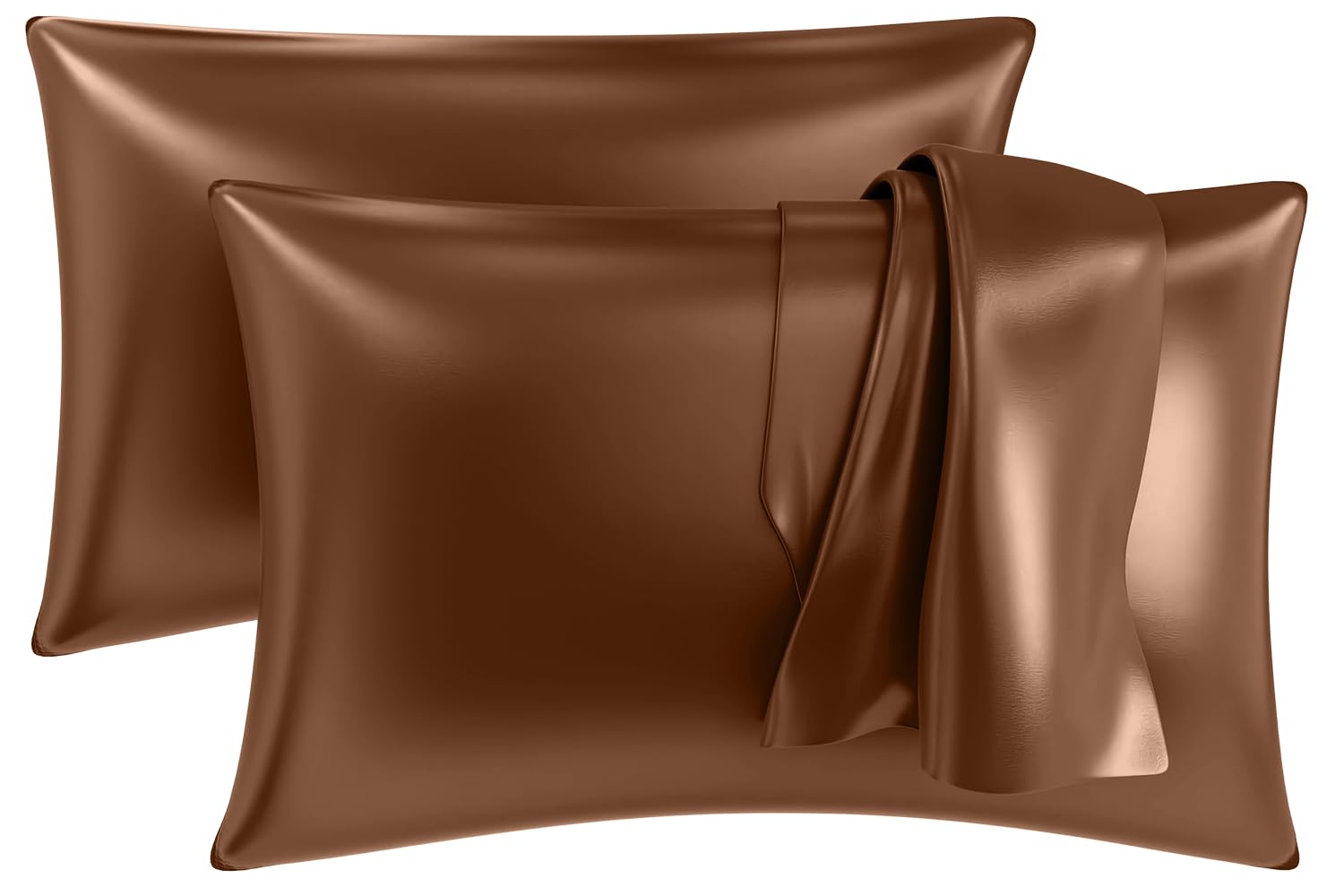 MY ARMOR Premium Satin Silk Pillow Covers for Hair and Skin for Women, 18" x 28" Silk Pillow Cases (Pack of 2) - Golden (B0BNKRR8X9) Amazon Price History, Amazon Price Tracker