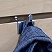 Pegboard Utility Notch Hook - Picture Hanger for Slatwall & Peg Wall - 25 Pack